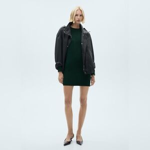 Mango Green knitted Dress NWT